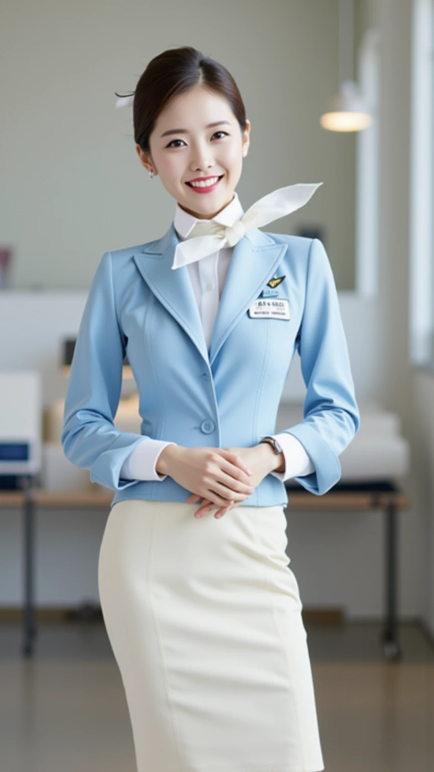 (best quality,4k,highres),ultra-detailed,realistic,cosplay, stewardess uniform, in the airport, (crowded:1.5), unbutton clothes, unbutton t-shirt, mini skirt, skirt lift up, open legs,beautiful woman,(big breasts:1.5), show nipples detailed, dark hairy pussy, pubic hair,vivid colors,portrait,soft lighting