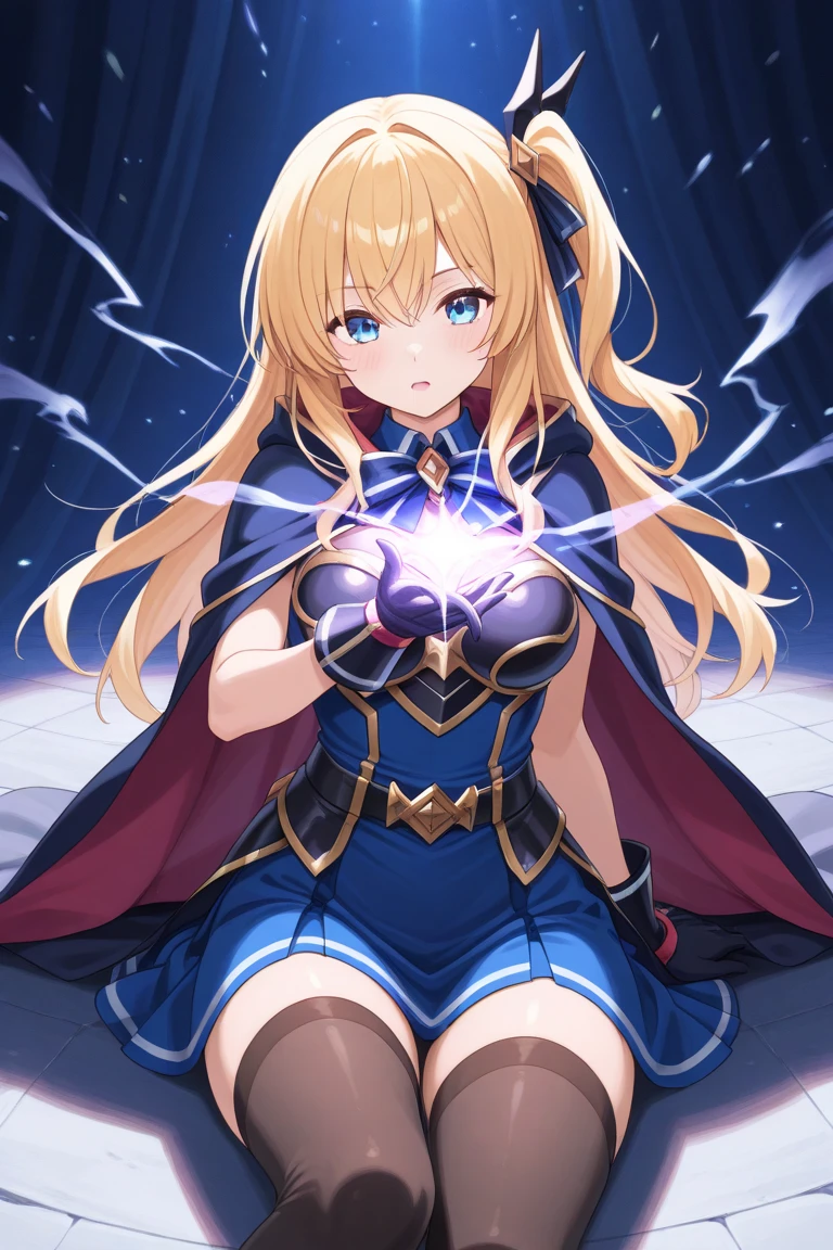 Anime Woman casting a magical spell