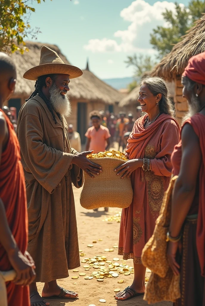 Un Inca cultivando una papa