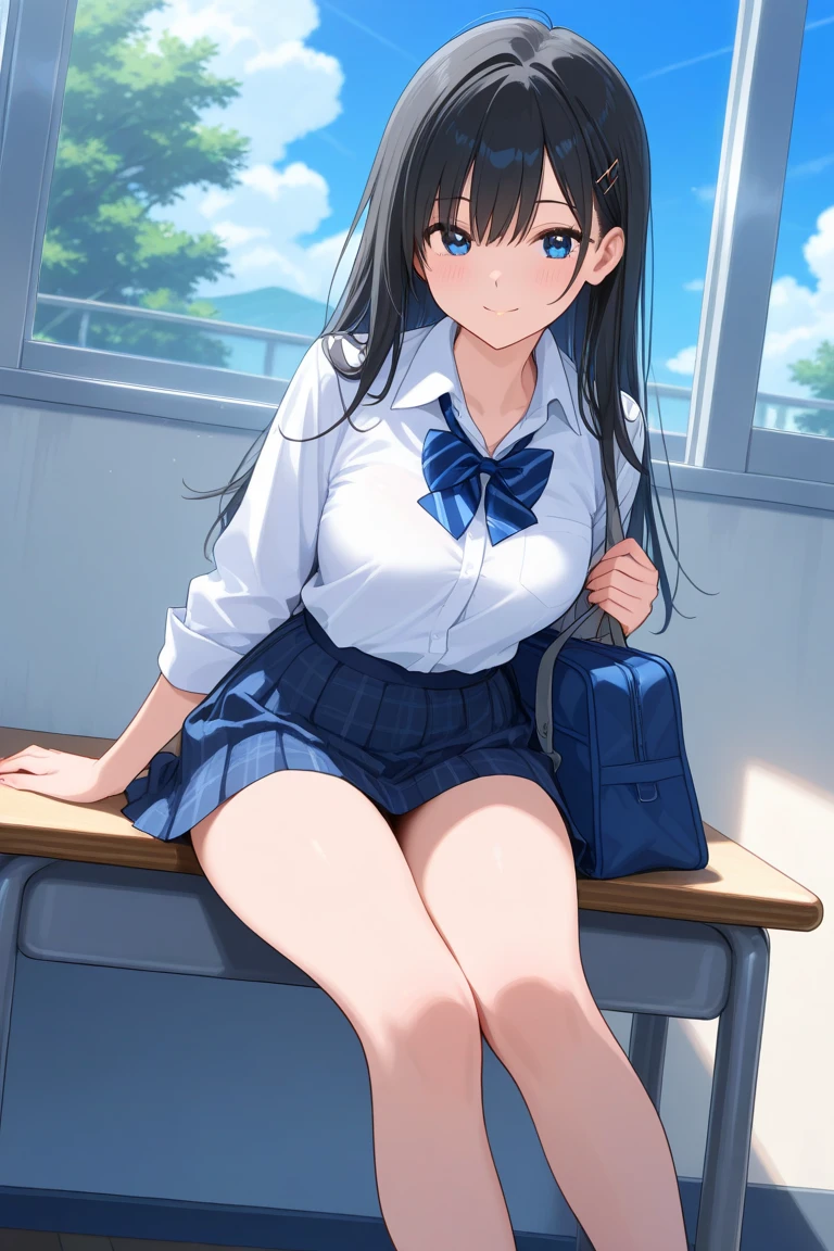 (masterpiece:1.05), (best quality:1.05),1girl,school_uniform