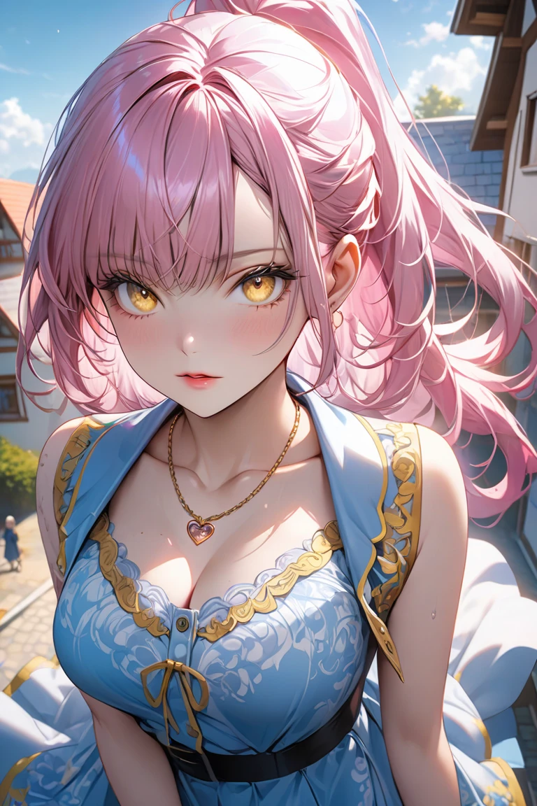 ((Best quality, 8k, Masterpiece :1.3)), Sharp focus :1.2, A pretty girl 24 years old with perfect figure :1.4, Slender abs :1.3, Raw photography、超A high resolution, full body, Ultra High Definition, (Photorealistic:1.4), Detailed Photo, Smiling, Sexy, Facing Camera, Close-up , (Photorealistic), (1girl), Beautiful Face, (Realistic Face),Beautiful Hairstyle, Realistic eyes, beautiful detail eyes, (realistic skin), beautiful skin, (sweater), absurd, attractive, ultra high resolution, ultra realistic, high definition, golden ratio,Good hands、10、high-reaster-piece、highest quality、head:1.3、((Hasselblad photo))、Fine Skin、crisp focus、(Light like a movie)、gentle lighting、Dynamic Ungle、[:(detailed face:1.2):0.2]、
Negative Pro,  Highly detailed face and skin texture, Detailed eyes, Double eyelid,huge firm breast,super fine eyes,super fine hand, face zoom, perfect makeup,(huge-breasted:1.2)