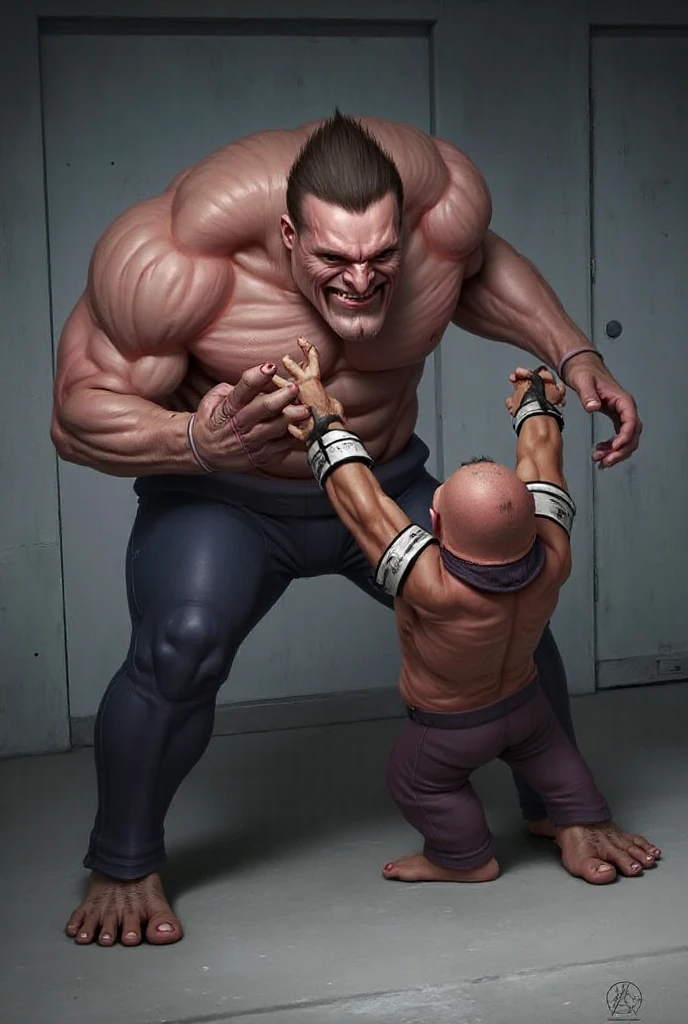 athletic gay master his slave his big sweaty feet, Animated 