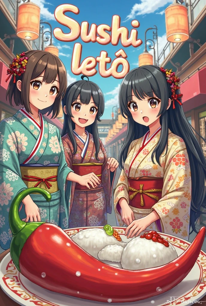 (masterpiece)(high quality)girl、whole body、green hair、purple eyes、big breasts、cinched waist、(red cheongsam with golden embroidery)、Beautiful leg lines、short hair、two big horns、slit、standing position、long cheongsam dress