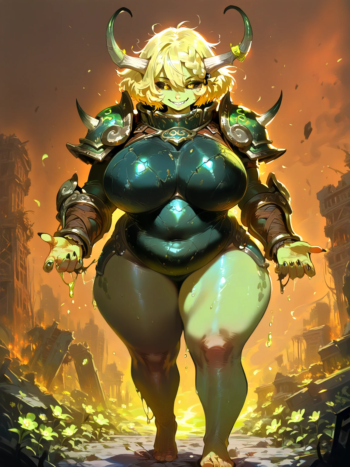 Blaziken (pokemon), volcano, sweat, sweat drops, nsfw, photorealistic art style,1girl,detailed,masterpiece,best quality,big legs,fat legs,fat ass,young,fight pose, training dummy,big boobs