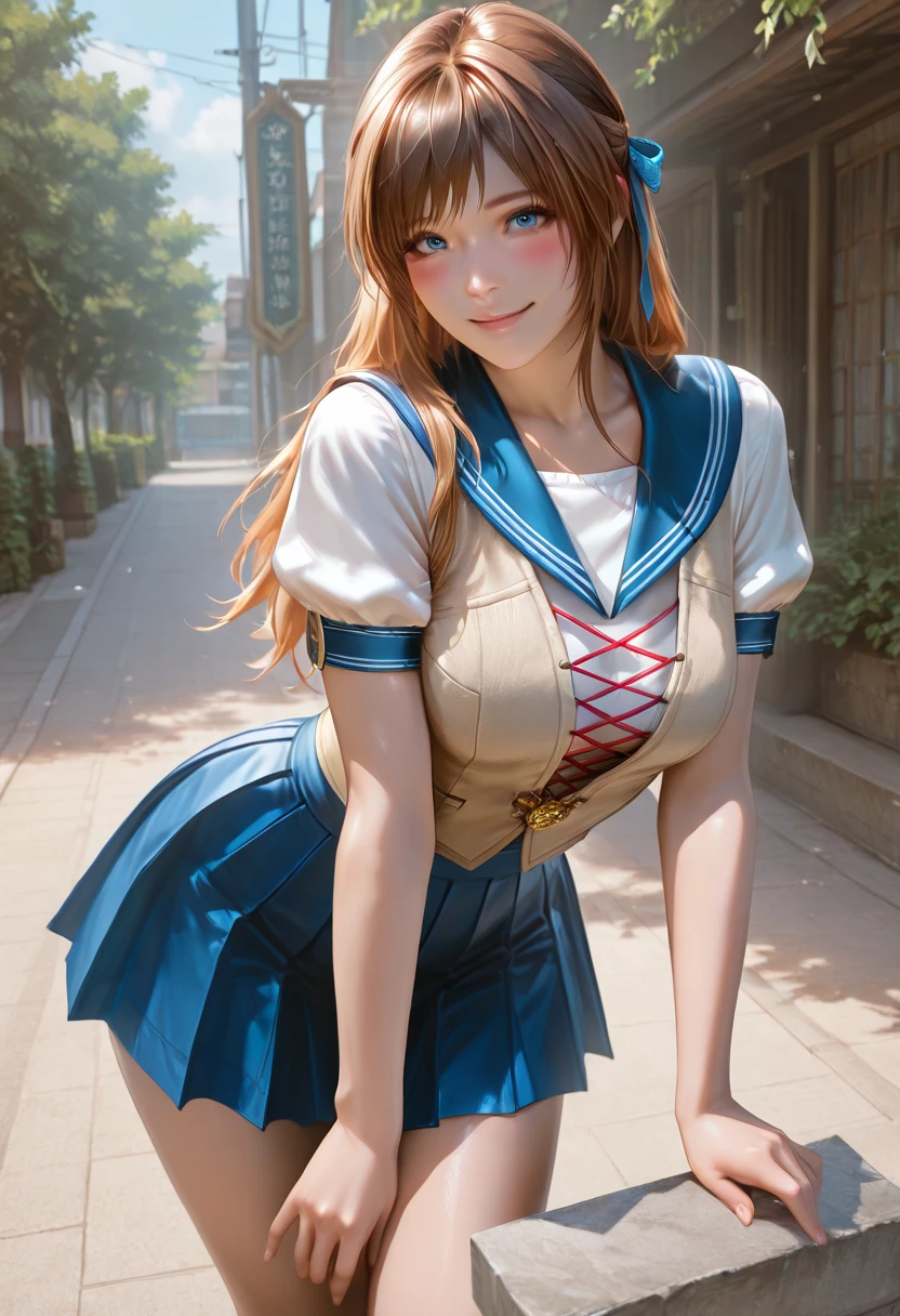 Sailor Warrior Uniform, Sailor Venus, aino minako, (((masterpiece))), (((High resolution)))、(((8K quality)))、(((Perfect Face)))、Looking into the camera, ((Top quality eyes)), (Detailed face), (Detailed Texture), ((Big Breasts:1.5)),Dutch Angle, Angle from below, alone, Blonde Hair, Magical girl, blue eyes, Orange Skirt, Elbow hand pockets, tiara, Pleated skirt, Hair Ribbon, ((Orange sailor collar:1.3)), mini skirt, choker, Red Bow, orange choker, White gloves, Very long hair, jewelry, Earrings, (Night view:1.3)), ((Star of the sky:1.3)), Venus, Fantasy, ((Back view:1.3)), ((Showing panties:1.3))