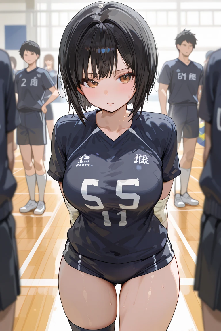 One woman、A large number of male and female members、beautiful girl、high school girl、Crowd of men and women、Volleyball uniform、volleyball、Short Hair、volleyballスタジアム、volleyballのユニフォーム、The stands are packed、Highest quality, Thick thighs、Big Ass、Black Hair、Sweaty body、Number 5、Sweaty ass、Cowgirl、Penis insertion、Man Underneath、Woman on top、Ass Pounding Piston、Shaking her hips up and down、Shake your ass、Fuck with multiple people、Orgasm、Plump swaying 、High Speed Piston Sex、Orgy、The crowd is also having sex、The men and women around me are fucking each other too.、People around me are having sex、Handjobs all around、Blowjobs all around、The people around me are fucking