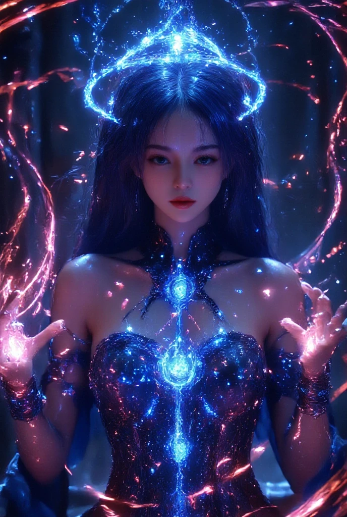 (RAW Photos、highest quality)、(Real、Photorealistic:1.3)、Sharp Focus、highest quality、masterpiece、Beautiful and beautiful、(Accurate anatomy of body and hands)、(The relationship between the four fingers and the thumb)、
1girl、Dragon God&#39;s Daughter、Cowboy Shot、(Alluring、sexy、Eros)、Very long curly black hair、(A revealing see-through kimono)、(No bra)、Shoulders and cleavage are visible、Beautiful Asian Model、Pale skin、Perfect Makeup、Juicy lips、Even brown eyes、Long eyelashes、Beautiful Face、Detailed and perfect face、Large, even eyes、Perfect proportions、Big Tits、Narrow waist、navel、Crotch gap、Thighs、Dynamic Pose、(Random Pause、Dynamic Angle)、Hourglass Body、 Fantasy art, Conceptual Art, Surrealism,  
A dark forest even in the daytime、Big waterfall、In the dark forest even during the day、mysterious, Tangled, Fractal Art、Swirling Demonic Spirit、Creepy, Hyperrealism、Perfect lighting for a voluminous film、mysterious、