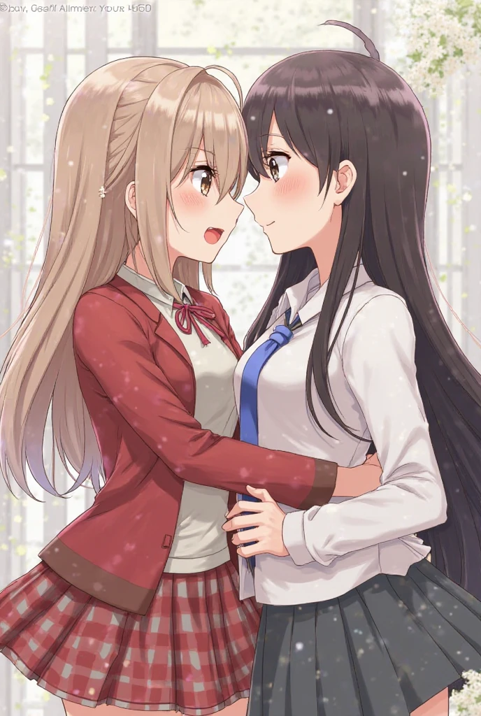 ((good quality)), ((detailed)), 2 girl, Girls lick each other&#39;s feet.