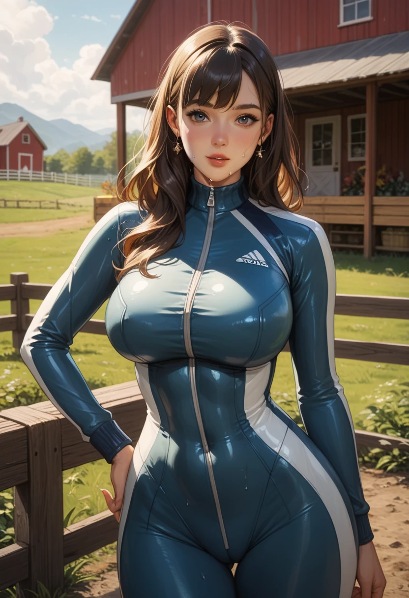 Stunning cute 18 year old girl, nudity, with gothic makeup voluminous lips blue eyes long hair bangs, twintails, imagen de cuerpo completo, slim and curvy big and heavy tits, fitness, awesome pussy and detailed perfect eyes, cuerpo y rostro, landscape photography cgi y fanart