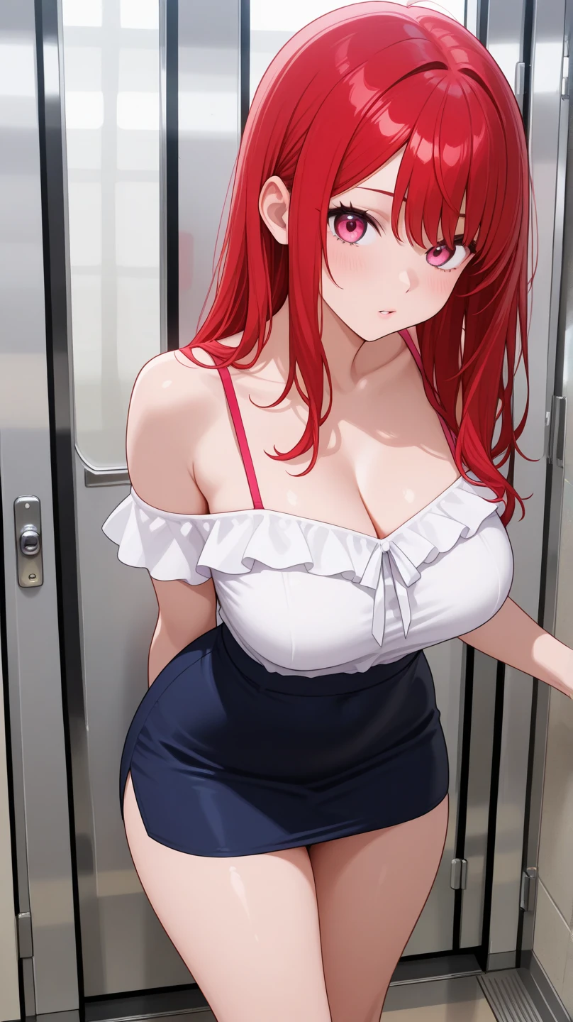 Maki Nishikino、lovelive 、One Girl, crowded train、crowd、on the train、crowdにエッチされる、Five Fingers, mini skirt, Being petted、Highest quality, Displeased face, blazer, blouse,Red bra、 Red panties, Her thighs and groin are wet with love juice. 、crowd、Big 、Big Ass、Thick thighs、The woman feels sexual arousal、Having my breasts massaged、Having your groin touched、指でHaving your groin touched、Spread your legs wide、Obscene sound effects、Naughty sound effects、The crotch is spread wide