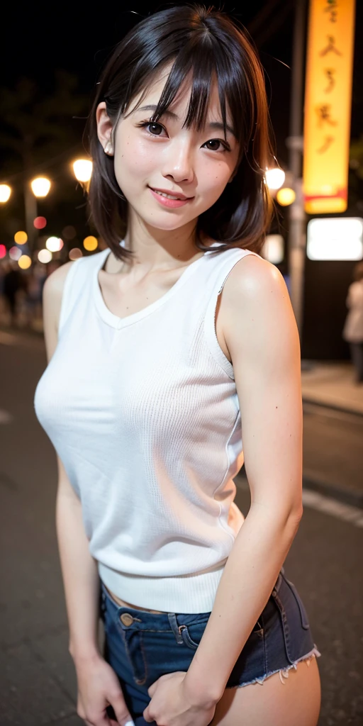 A place with a beautiful city night view、whiteTTeenage Japanese woman wearing a shirt, 、女の子cute-整った顔,、big breasts、若いcuteアジア人の顔, Beautiful young Japanese woman, Gorgeous Young Japanese Woman, Japanese Girls, Young and adorable Japanese face, cute - 整った - 顔, cute若い女性, Young and pretty girl, Nice delicate face、Wearing a tight shirt, young slim gravure idol、clear、cute、8K、Shortcuts,Panty drop