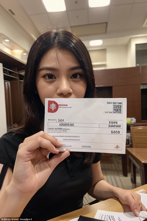 Make a bri receipt with the name pingirim siti nurdiana and the name of ...