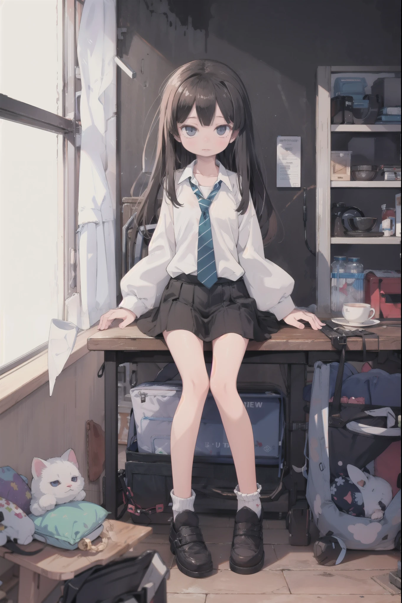image, masterpiece,A girl,Alone, looking at the spectator