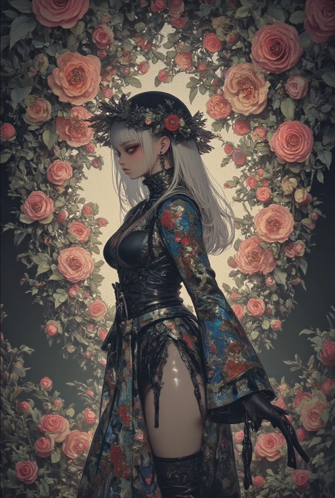 cyber punkワールド上の女兵士, Cyber Soldier, Female Cyborg Soldier, Very beautiful and detailed, Beautiful and delicate eyes,ear piercing、（（Vibrant color scheme））, Black leather jacket, Delicate facial features with glossy lips and textured skin、Very detailed, Super complicated, High-quality images、Full Body Shot、Multiple Exposure Photography、Create images with amazing effects、Use a glamorous style、Digital art inspired by Ignacy Witkiewicz, Featured on cgsociety, Gothic art, Natalie Shaw Tom Bagshaw, Heavenly beauty, In the world of red dreams, Red ornaments, bright red, Profile photo 1024px, cyber punk hacker, Portrait of a digital shaman, Digital Artist, cyber punk))), cyber style, cyber punk horror style, タデウシュ・プルシュコフスキによるcyber punkアート, It was a hot topic on Art Station...., 詳細なcyber punkのイラスト, 高度なデジタルcyber punkアート, cyber punkマシンのポートレート, デジタルcyber punk - アニメアート, デジタルcyber punkアニメアート, cyber punkをテーマにしたアート, 夢のようなcyber punkガール, cyber punk))))), hacker, Cyberpsycho, Ghost in the machine, Android Mystic, Digital Art, Digital Artファンタジー, 美しいDigital Art, 素晴らしいDigital Art, ファンタジーDigital Art, Detailed digital 3D art, colorfull Digital fantasy art, 素晴らしいDigital Art, 素晴らしいDigital Art, Digital fantasy art ), Digital fantasy art, 息を呑むようなDigital Art, detailed ファンタジーDigital Art, 精巧なDigital Art, The female demon living in the machine, Profile photo 1024px, cyber punk hacker, Portrait of a digital shaman, Digital Artist, cyber punk))), cyber style, cyber punk horror style, cyber punk))))), hacker, Cyberpsycho, Ghost in the machine, Android Mystic, Digital Art, Beautiful artwork illustration, Highest quality, The perfect angle, Perfect composition, Best Shot, Official Art, Cinematic Light, Figurative art, 美しく表現力豊かなDigital Art