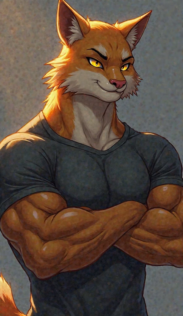 Solo, standing, full body, male, cat, light brown ish fur and a rather athletic lean figure, hair, black ish hair, ((detailed eyes)), light green eyes, looking at viewer,