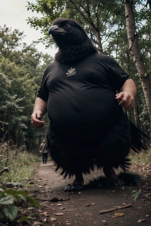 Obese, werewolf, man, human form, cute, wolf tail, tight clothes