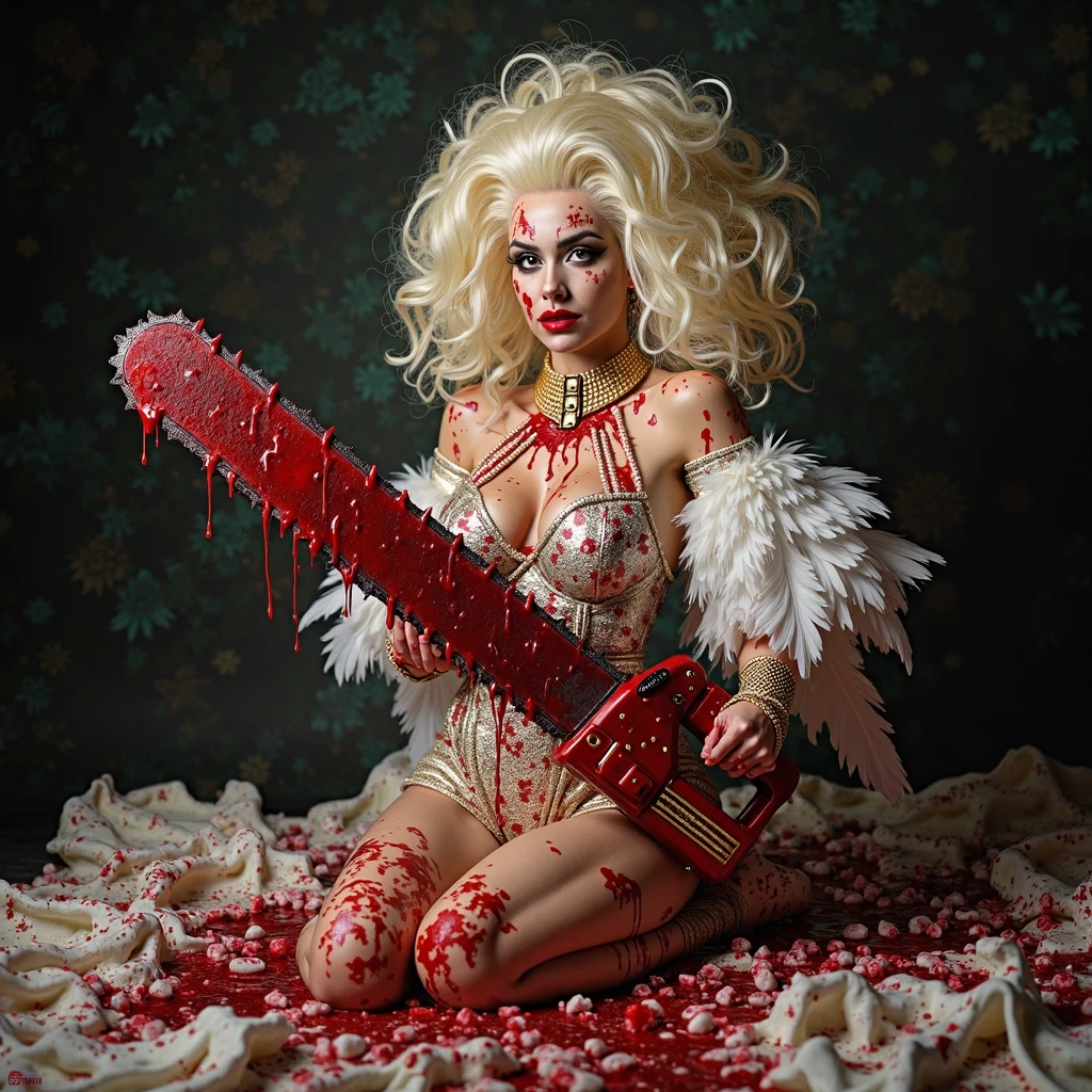 Topless zombie princess