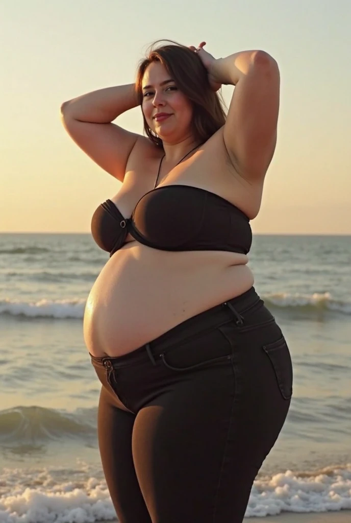 Rule_of_thirds, 1 girl, extremely obese, (obese belly):1.7, (obese legs):1.5, fat rolls, SSBBW Adeline body, Serene expression, mesmerizing eyes, gorgeous supermodel face, straight long blonde hair, flowing dress, poised posture, porcelain skin, subtle blush, crystal pendant
BREAK
golden hour, (rim lighting):1.2, warm tones, sun flare, soft shadows, vibrant colors, painterly effect, dreamy atmosphere
BREAK
scenic lake, distant mountains, willow tree, calm water, reflection, sunlit clouds, peaceful ambiance, idyllic sunset, ultra detailed, official art, unity 8k wallpaper
, zentangle, mandala