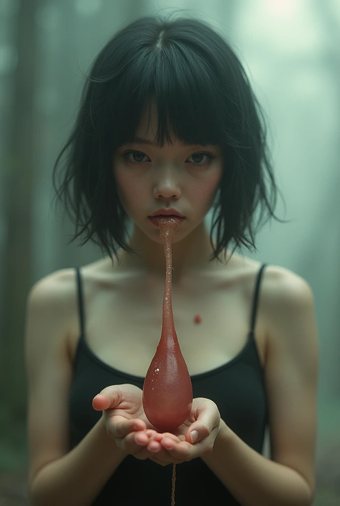 8k, RAW photo, Fujifilm, analog style photo of a beautiful young woman as avril with (huge breasts) in a light pink rose garden (highly detailed skin:1.2) Style-Petal BREAK
short hair, blonde hair with color streaks, blunt bangs, wearing a dress, film grain, 35mm, cute-style, cowboy shot she have a black skin in run 