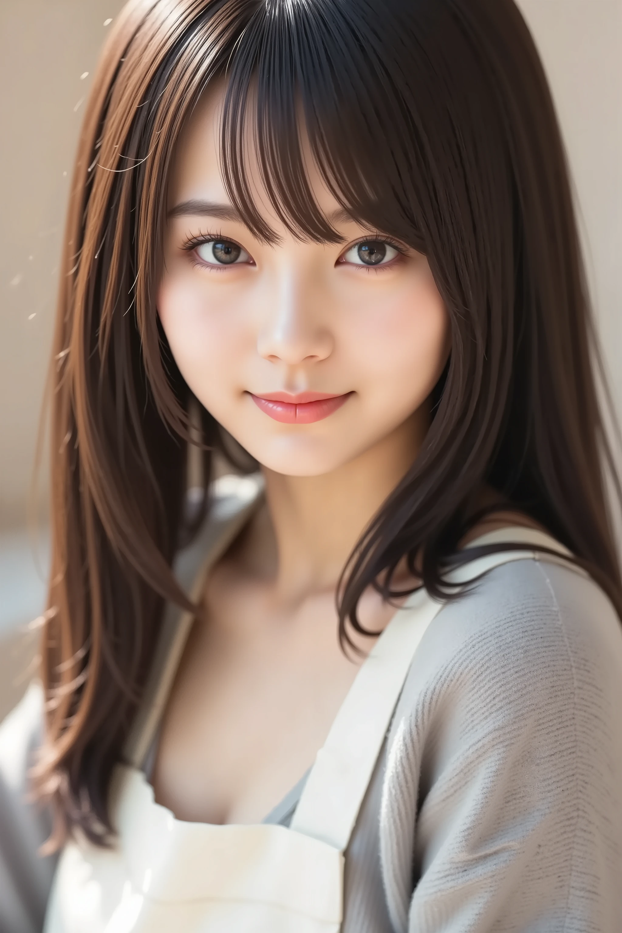 table top, highest quality, figure, super detailed, finely, High resolution, 8k wallpaper, 完璧なダイナミックな構figure, beautiful and fine eyes, blouse, medium hair,brown hair color ,small breasts, natural color lip, Cute poses that strangers seem to like,random situation,slender body,narrow side,20 year old girl,background blur,whole body