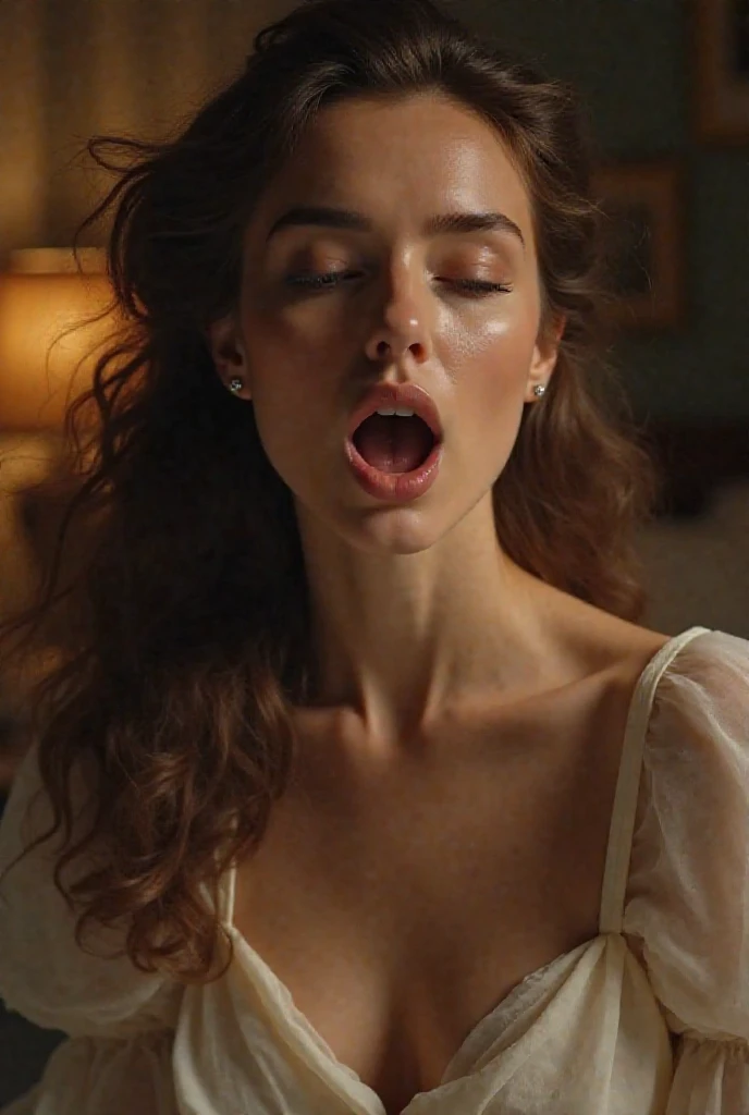 A beautiful Russian woman with big breasts sucks a black Latino's huge, thick cock; The man sucks the pussy of another brunette woman with big breasts and wide hips and curly light-dark hair; explicit sex, masterpiece; delicate details; artwork, adult content; explicit sex