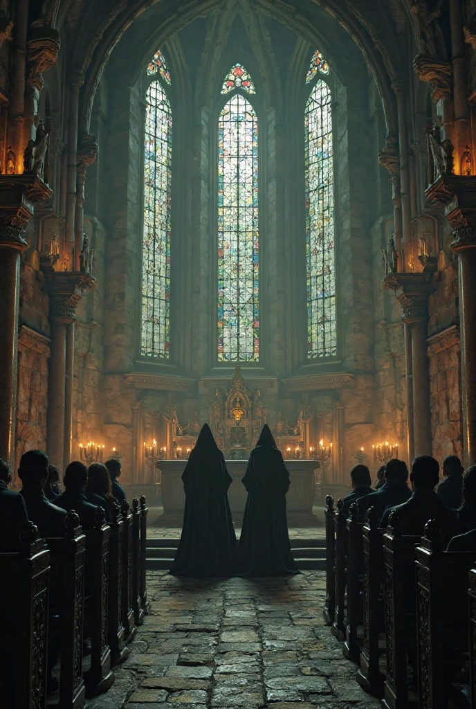 A group of occultists performing an ARS GOETIA ritual in an urban setting, with demonic symbols and seals projected onto the walls. The scene is lit by modern lights and candles..cinematic,Realistic, cinematic, high 8k resolution,hyperrealism,cinematic lighting, professional photography,