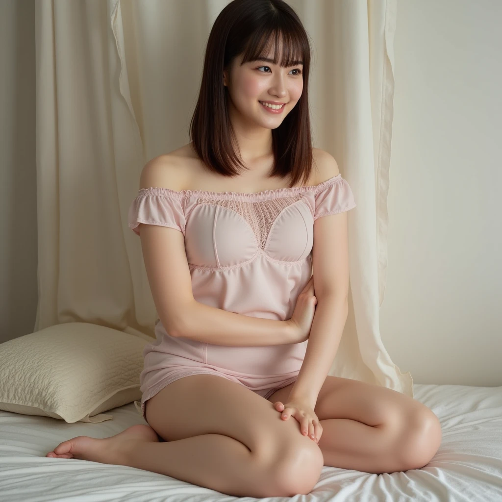 (8k、RAW Photos、highest quality、masterpiece:1.2)、(Realistic、Realistic)、1 Japanese girl、(((20 Years Old)))、(Short hair)、((Black Hair))、((Pink bikini、Lingerie))、((Petite Woman))、(((Small Breasts)))、skeletally correct