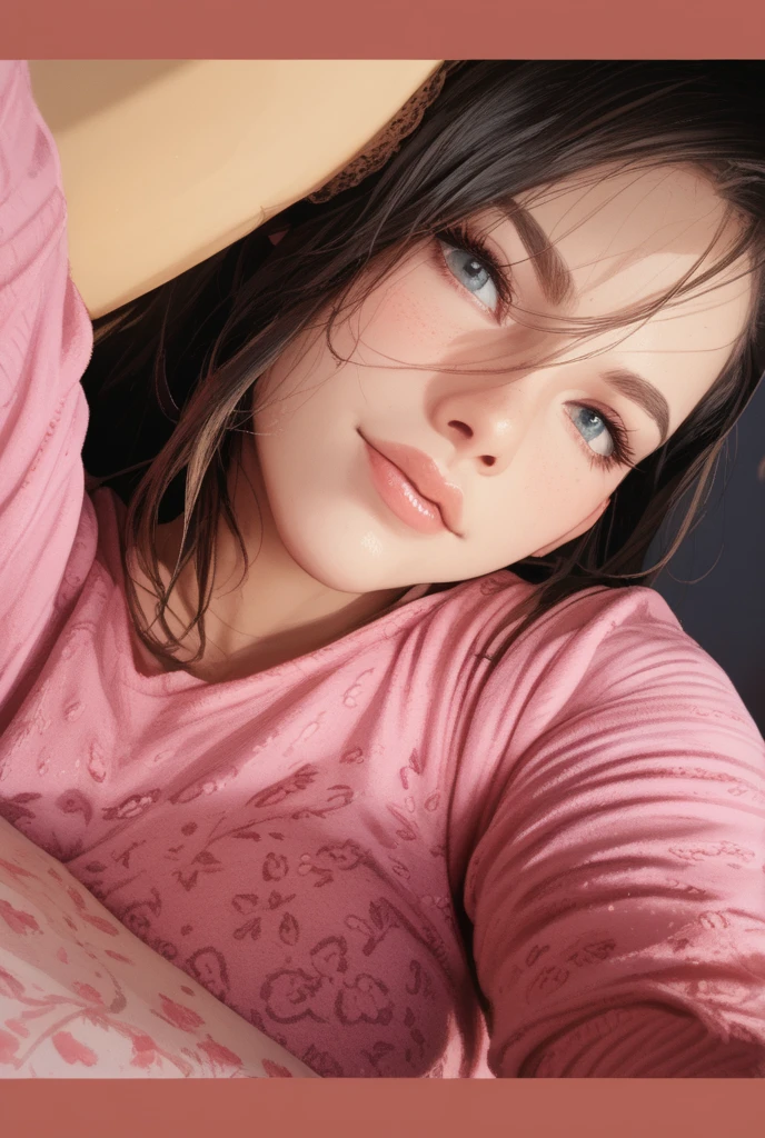 Best quality at best, 超k hd, (realisticlying:1.4),Sunset sun, pony tails, femele, detailed photograph, Smiling, sexy for, filmgrain, low-contrast, Natural face , freckle , brunette color hair , eBlue eyes , facing at the camera, closeup cleavage (tmasterpiece: 1.3), (8K, realisticlying, Best quality at best: 1.4), (1个Giant Breast Girl), pretty face, (Realistic face), (brunette color hair, short detailed hair: 1.3), Beautiful hairstyle, realisticlying的眼睛, (realisticlying的皮肤), (Sweaters), hoang lap, Attractive, 超高分辨率, hyper realisitc, k hd, the golden ratio