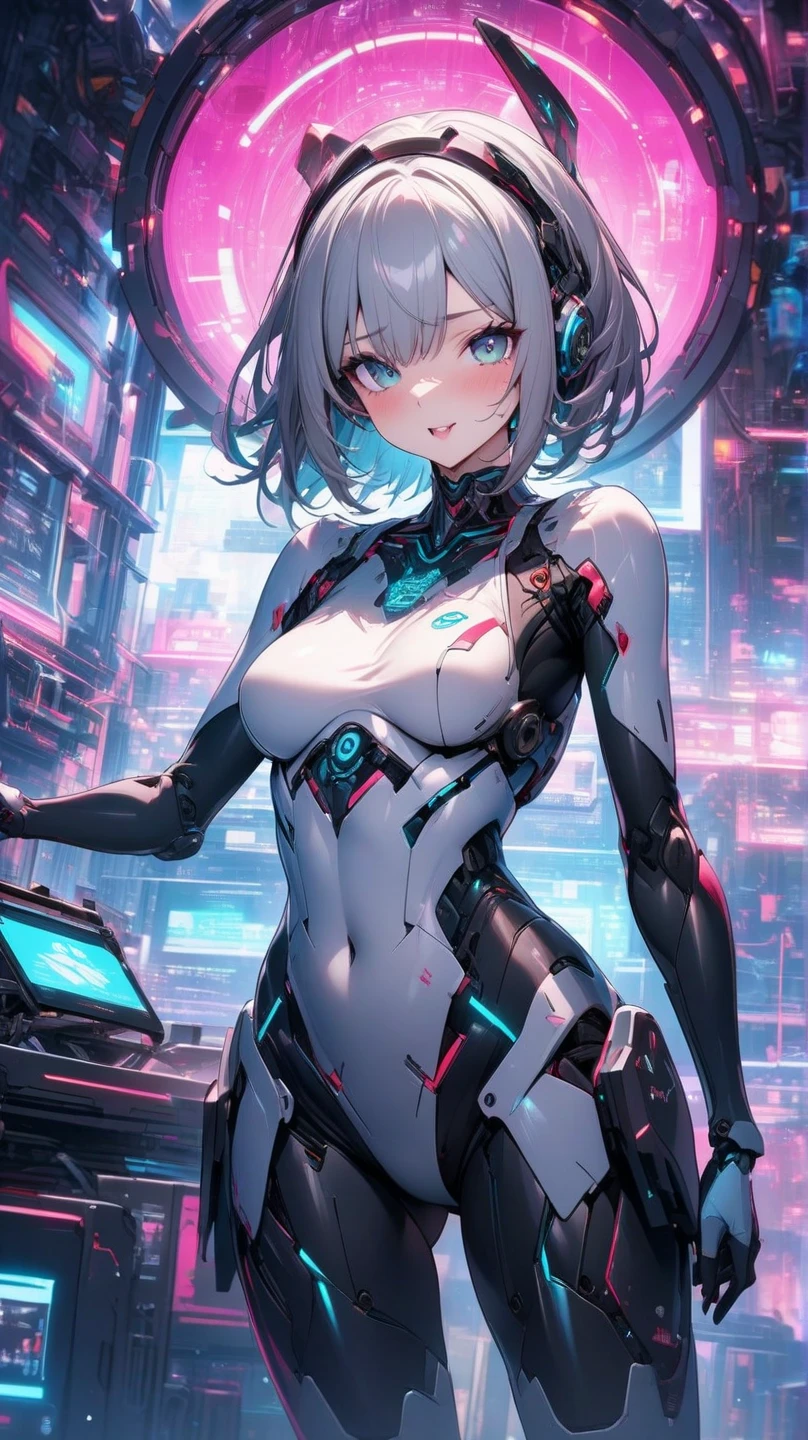 最high quality,masterpiece,Intricate details,Browsing Caution,One girl,alone,(whole body:1.4),(A light smile),foot,Simple Background,Bright,lips,android alienígena,Simple Background,alien,In the brain (transparent:1.2) skull,(Organic Helmets),Beautiful futuristic woman with futuristic head,Dark White and Light Aquamarine Style,transparent感のある肌,Undefined Anatomy,Unusual arrangement of details,Alien World,Carved in essence,Tech Punk,spine,Exoskeleton,Colored skin,Upper Body,Shut your mouth,chest,Depth of written boundary,Ultra HD |,Dark Photos,bold, But elegant,Dense decoration,8K resolution,One girl, (Beautiful Face), Female fighter jet pilot, Holding a pilot pink helmet with LED interactive screen and HUD head up display on the visor, Visor-displayed targeting system, Communication Systems, Glasses、Close the visor, Sexy pose, Floating Hair, Are standing, (Upper thigh shot:1.3), DT Helmets, Pink combat suit, Advanced Fighter Background, (Intricate details), High resolution, (Intricate details, Ultra-detailed:1.2), Cinematic shots, ((masterpiece, high quality, 最high quality, Official Art, Beautiful and aesthetic, Detailed face, Glasses)