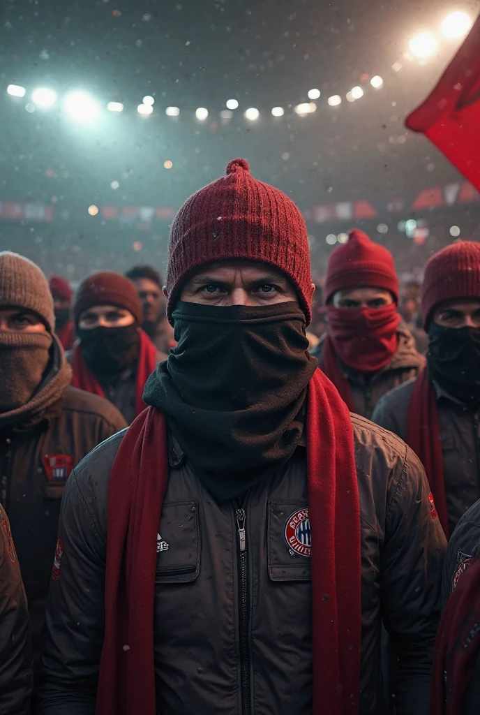 fans of a sporting team are cheering and holding their fists up, excited russians, football hooligans, slavic!!!, typical russian atmosphere, slavic, fans, popular, 1786560639, trending ,, edited, sport, photo from a spectator, cheering crowds, 2806927615
