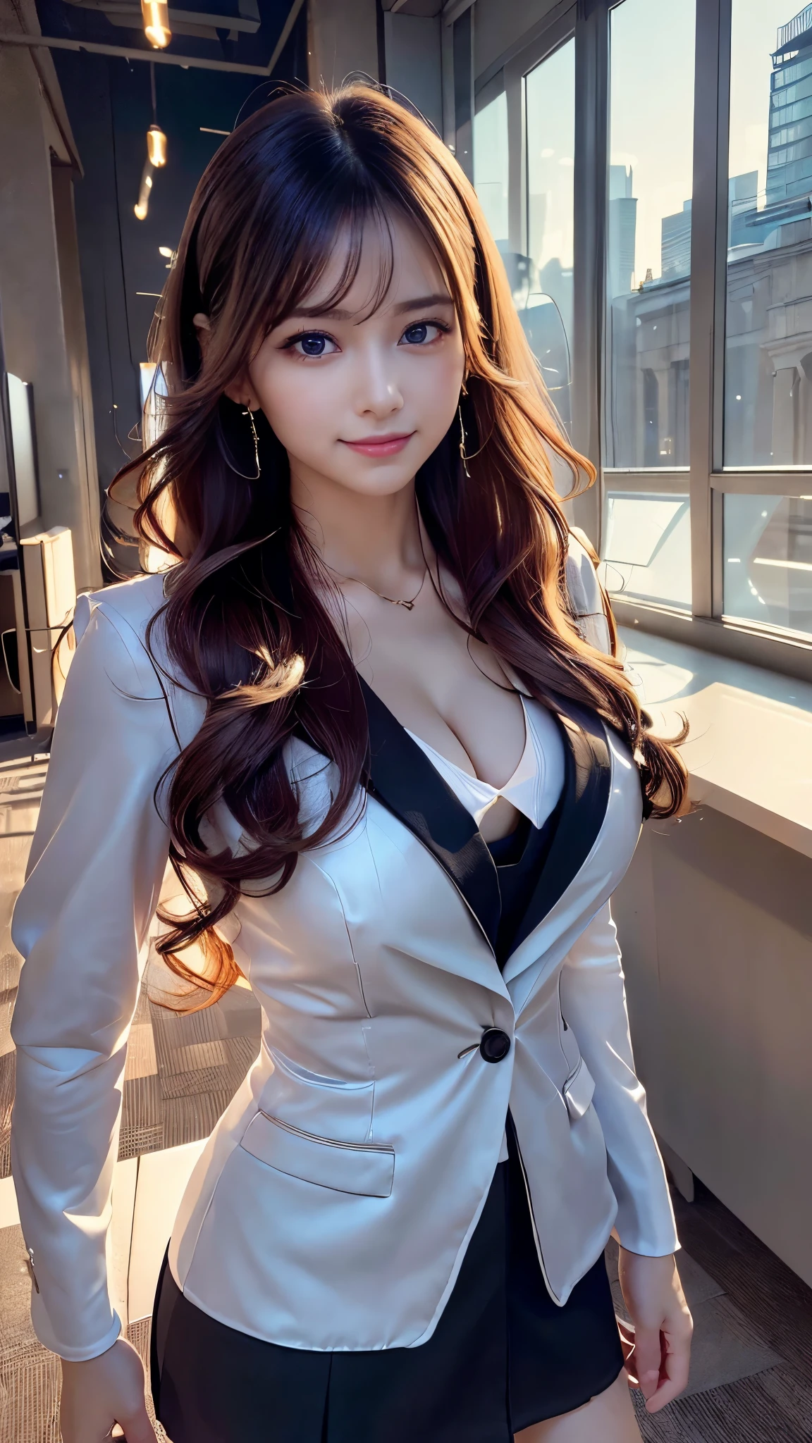 big breasts、lure、Pose that emphasizes the chest、uniform、clear