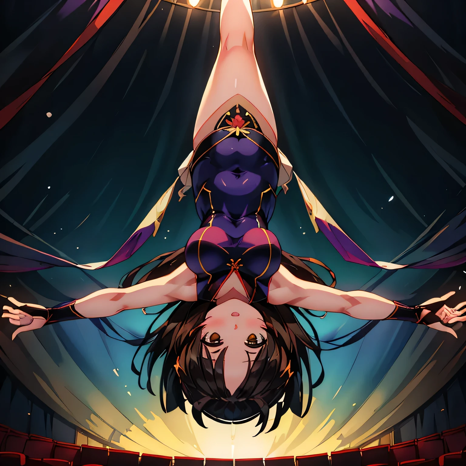 anya melfissa, (masterpiece, best quality, highly detailed, ultra detailed, high resolution, absurdres, 4K, 8K:1.2), (official art, incredibly fine illustration, extremely detailed CG, detailed background, professional lighting, dynamic angle, perfect hands, detailed shiny skin, detailed hair, detailed eyes),
BREAK
1girl, cute, (fantasy:1.3),
from front, (full-body shot:1.2),
sitting on floor, (lean back:1.2), (spread legs, knees up:1.2), (nude, naked:1.2), light brown hair, nipples, (pussy juice:1.2),
indoor, (ritual:1.4), fire, candle, (magic circle:1.3), (heart:1.3),
(brainwashing, surprised, panic:1.2), blush,