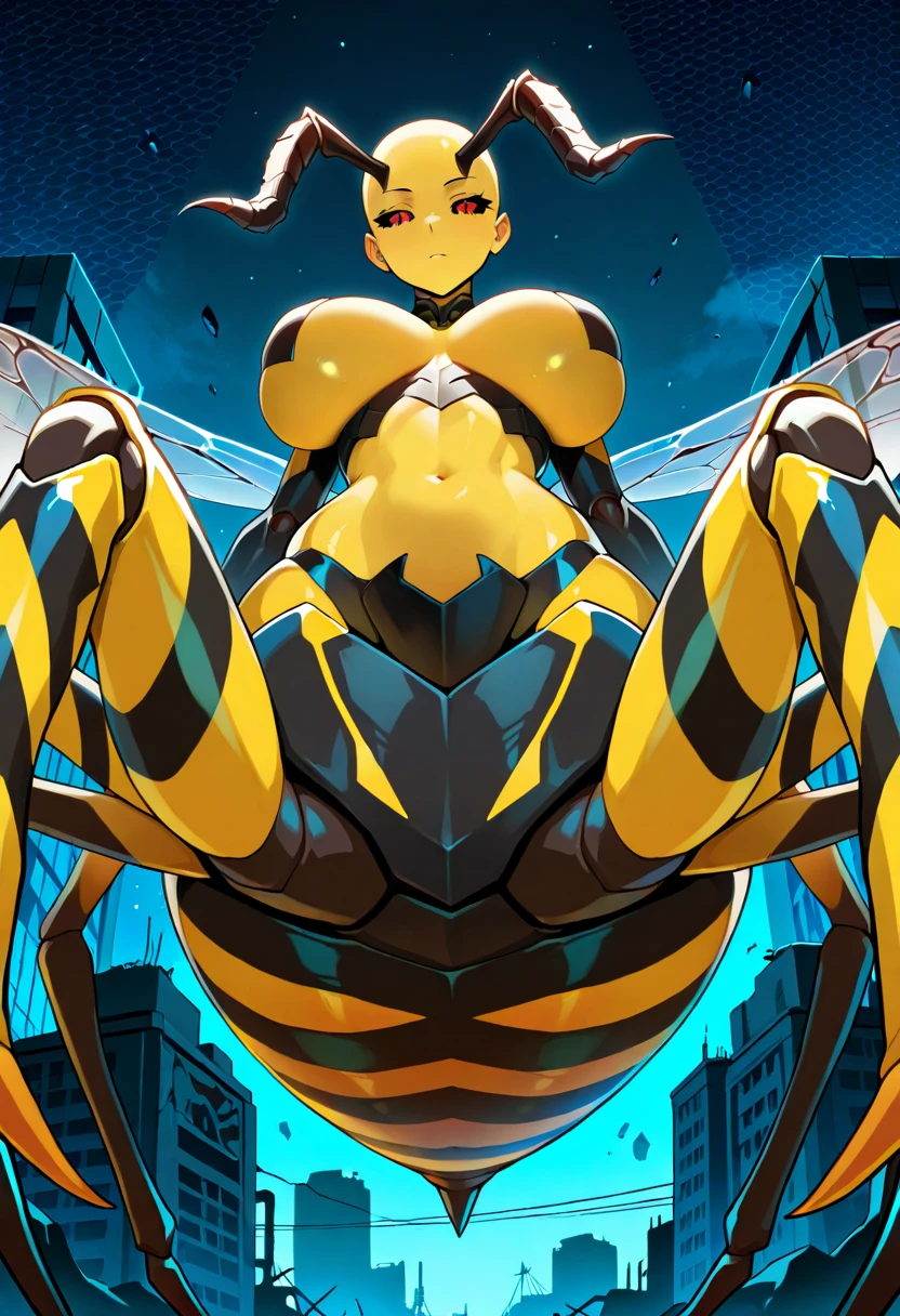 muscle woman wasp flying