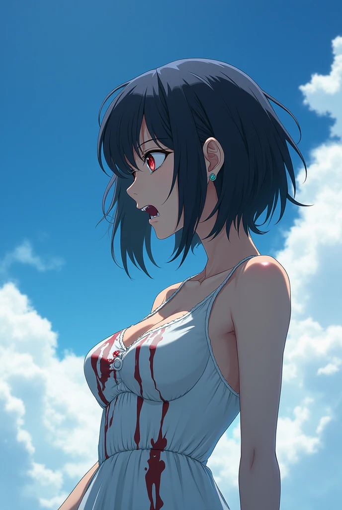 Anime Attack on Titan, Mikasa completely naked 