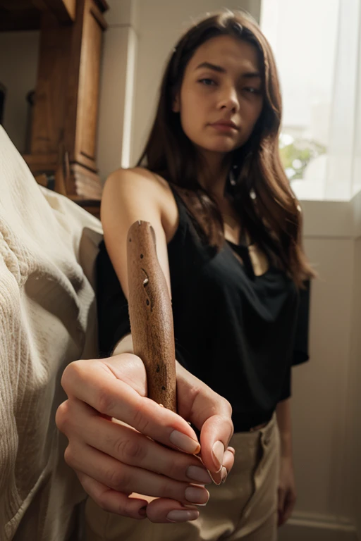 Woman no clothes dildo