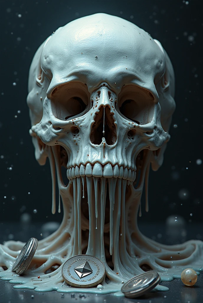 skull with drip