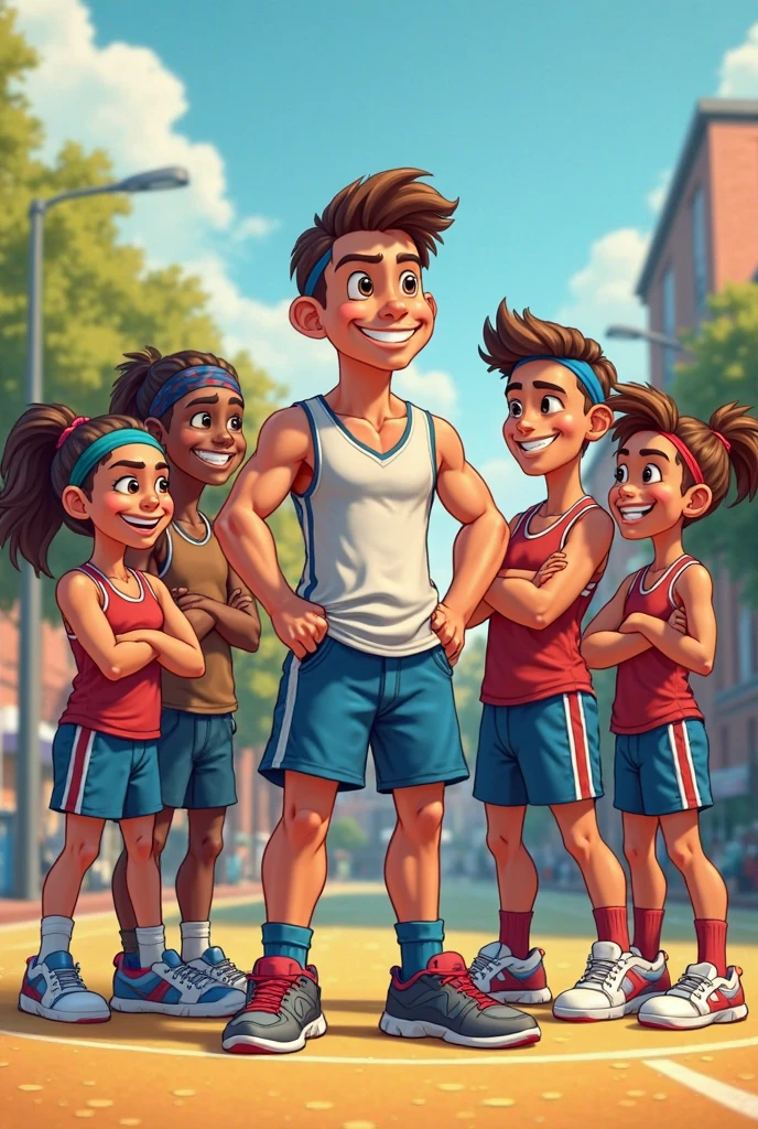 , cartoon, muscle, abs, hd, fullbody