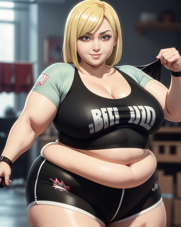 masterpiece, highest quality, highest resolution, distinct_image, detailed details) , 1 girl , solo , large breasts , large hips, cleavage, attractive body, attractive face, attractive eyes , soft skin , thin linear soft hair , one black mole under left eye , soft lips , 1 , attractive and brave facial expressions , on night , scars on arms and face , blonde hair, blue eyes, mascular muscles body , strong build body , sport bra , sport panties,