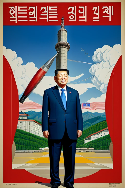 Chairman Mao stands at the Russian military parade。
