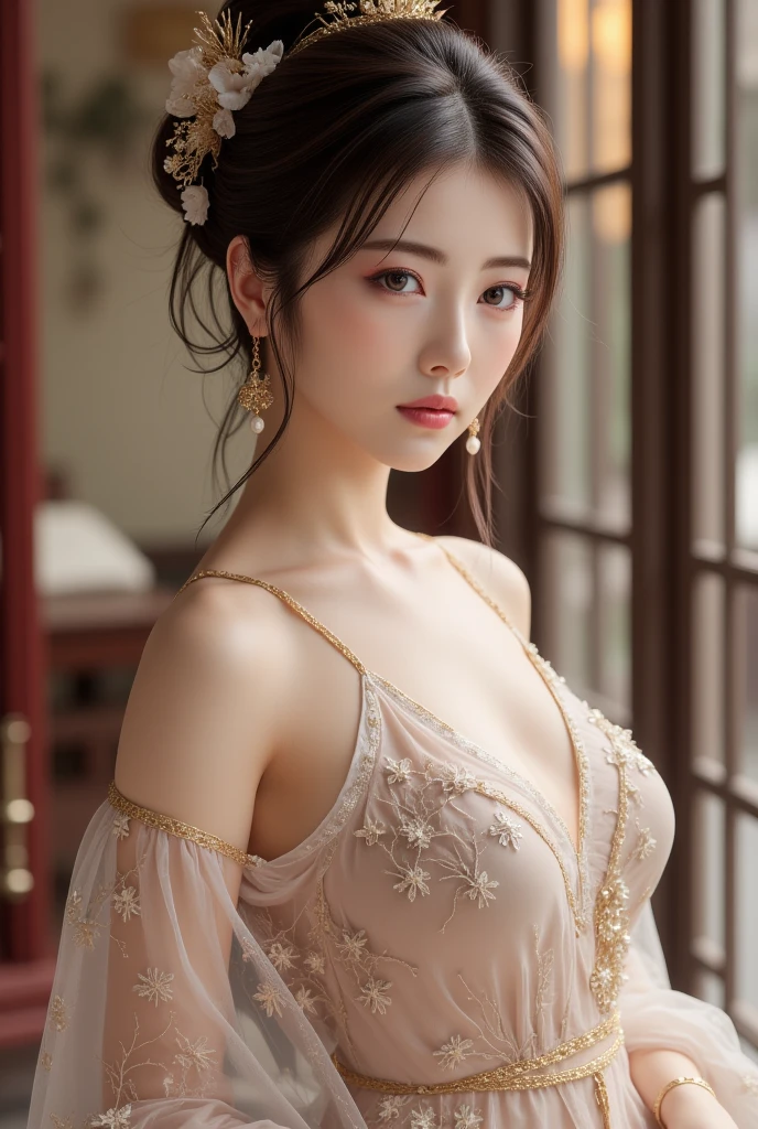 smooth,Clear skin is clearly visible,There are no bulges,smooth,see nipple