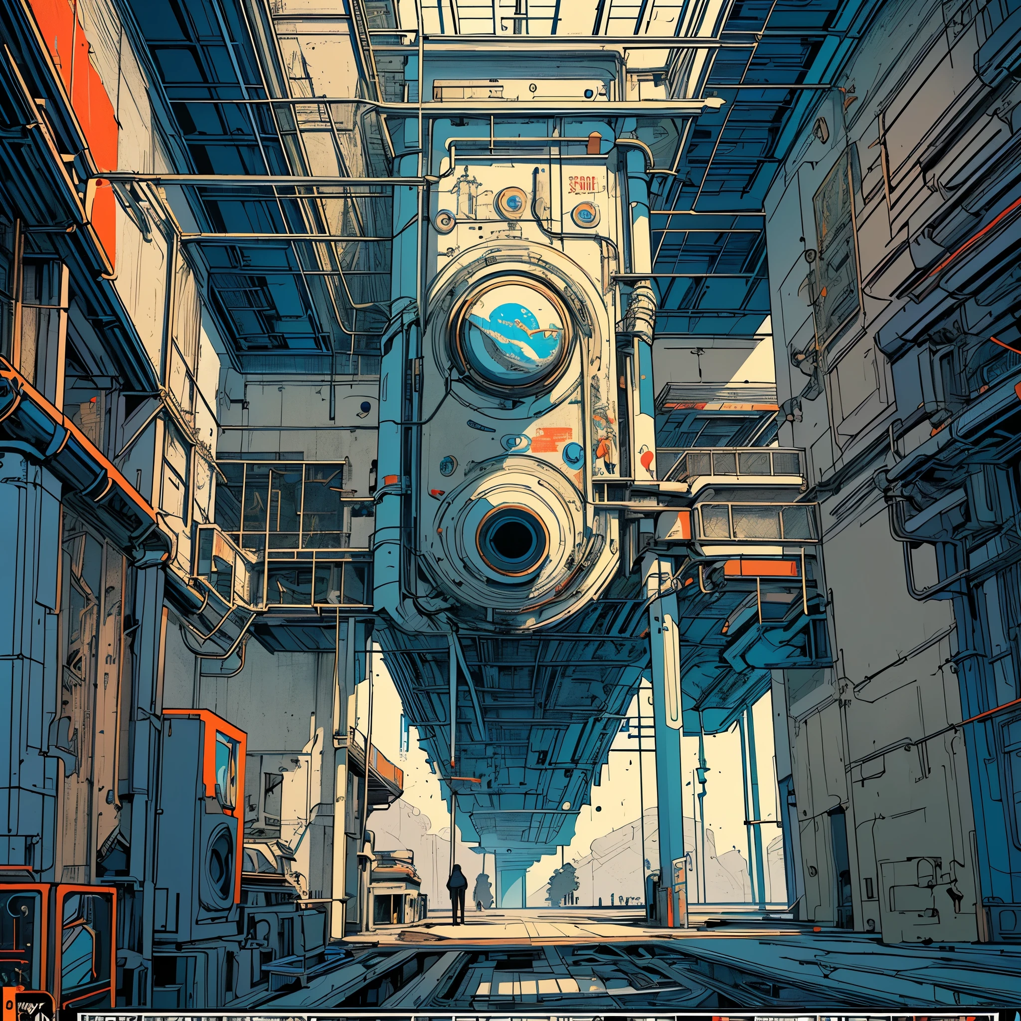 (((masterpiece,best quality))),32K Wallpaper,((( Highly Detailed Poster ))),retro vintage,sci-fi,(((space cinematic movie poster))),(((Bauhaus))),(((mid-century modern))),(((Complex abstract))),(((lost technology)))