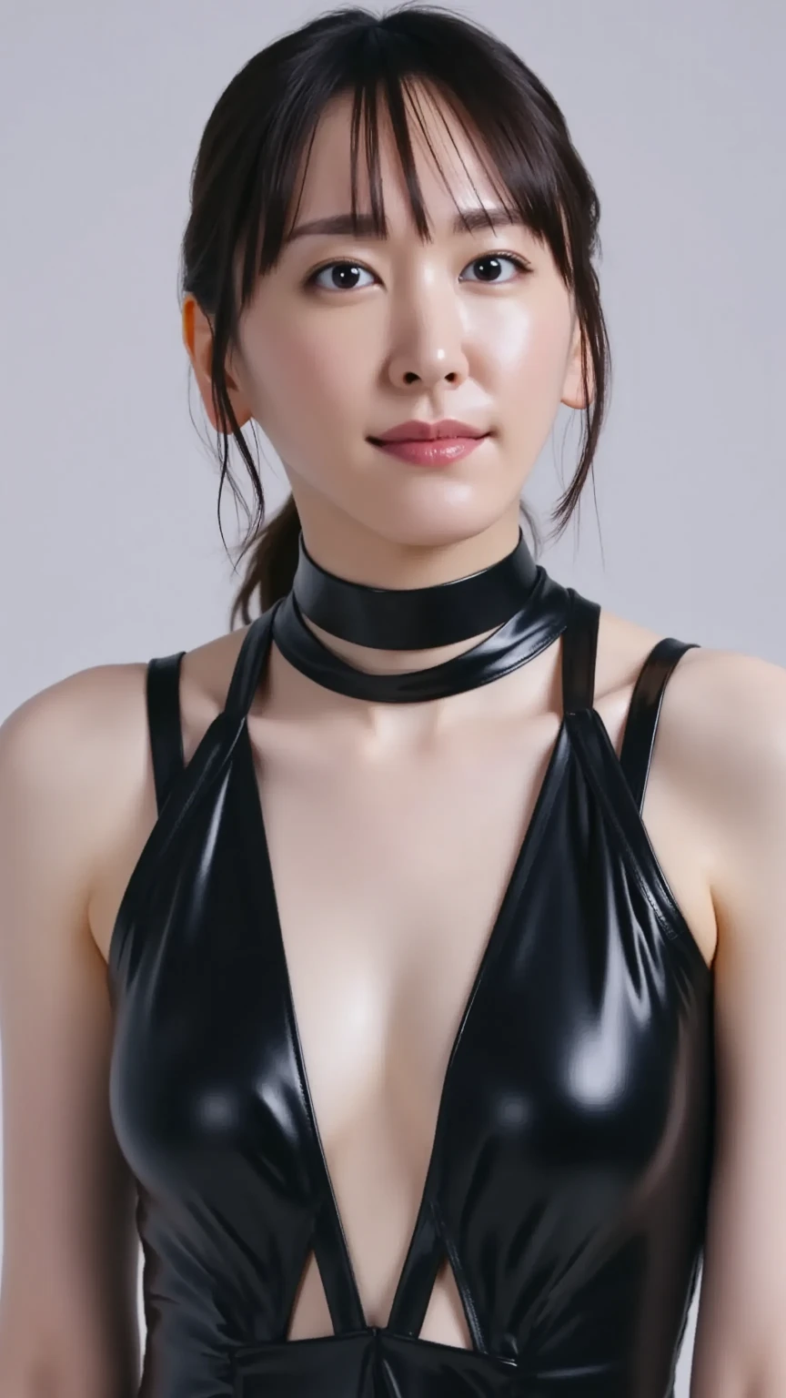 ((highest quality, 8k, masterpiece:1.3, 1 girl, beautiful girl)), cute, dynamism, detailed face, fine skin, fine eyes, lip details, finger details, detailed mouth, realistic, RAW photo, Natural light, dynamic pose, perfect anatomy, low length, toned legs, big round ass, round eyes, double eyelid, we say, moist lips, bangs, (crotch tattoo), genital tattoo, Slave tattoo, cutout monokini, spread your legs, purple background, nipple tattoo, sweaty, ecstatic face, ((cuffs, Lock, metal collar)), cuffs2襟, pee, raise your hand, cum on chest, drooling, squat, wet body, shiny skin, when it enters the sheath, armpit, black hair