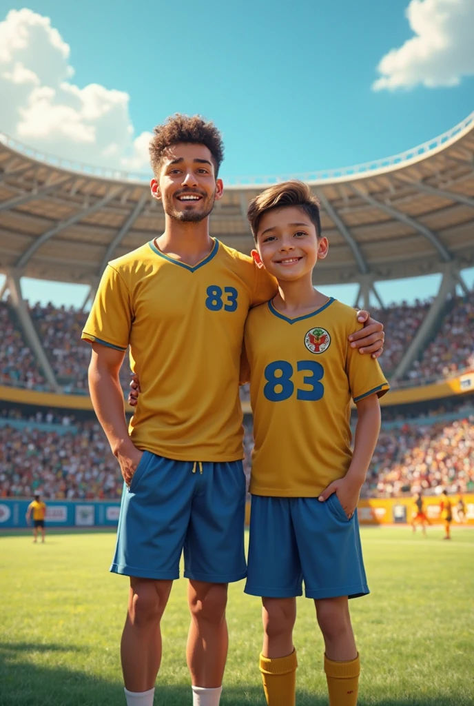 A smile kib by Brasil jersey