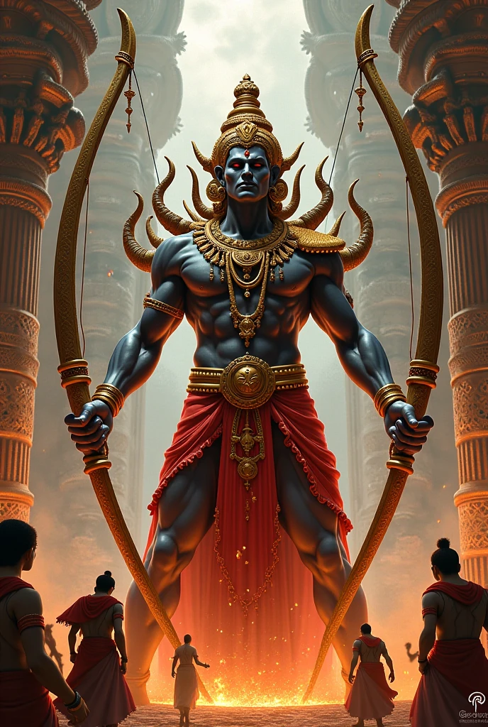 LORD HANUMAN ,a 35 years old man who has a face of a monkey, has a long tail as a monkey, proper eyes, An Indian god, Lord Hanuman, face of a monkey , moderate stature, has a big tail, Fire on the background, strongly built, broad-chested, narrow-waisted, and long-armed, big golden sword in his hand, in a dark forest (Professional 3D rendering:1.3) by (Realistic:1.3) World's most beautiful art picture, Features soft, dark complexation male heroes , hindu god, indian god, ((Epic hindu god , lord Hanuman, fantasy rough muscular man wet hero angry look long hair long slightly white beard and fierce expression in dynamic pose, wearing a orange robe, inside a jungle, burning lights in the background, majestic environment)), full body 8k unit render, action shot, skin pores, very dark lighting, heavy shading, detailed, Detailed face, (vibrant, photorealistic, Realistic , Dramatic, Dark, sharp focus, 8k), (orange cloths with heavy jewelry r:1.4), (intricate:1.4), decayed, (highly detailed:1.4), painting digital, rendering by octane, art stations, Concept-Art, smooth, sharp focus, illustration, germ of art, (Loish:0.23), Wlop Ilya Kuvshinov, and Greg Rutkowski and Alphonse Mucha Gracias, (global illumination, studiolight, Light Volumetric ), heavy rain, floating particles, scoundrel, fantasy, Eleven, full bodyesbian, ((Dark old city background:1.3)),CGSesociedade,art stations