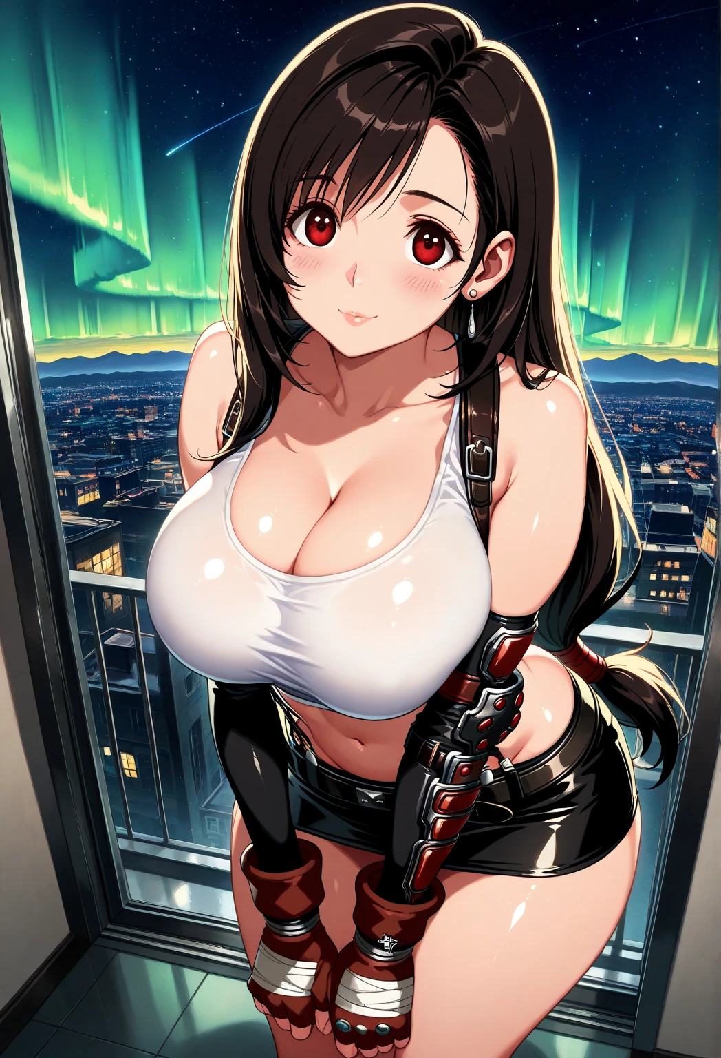 Mizuki Joven, 34-year-old woman, moderate length brown hair with long messy bangs, ojos rojos y un busto gigantesco, long bunny-themed ribbon in hair anime girl in wetsuit with a sword and a sword, chica anime seductora, anime rudo 8k, oppai ciberpunk, mejor fondo de pantalla de anime 4k konachan, grueso, oppai, [ 4k digital art ]!!, pechos sfw, hermosa y seductora mujer anime, Iliá Kuvshinov. 4k, 4k manga wallpaper desnuda