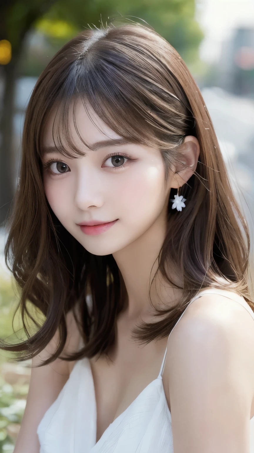 ((highest quality, 8K, masterpiece:1.3)), sharp focus:1.2, 20 year old female, (Half Japanese and half German woman), 1 person, Beautiful face with intelligence, A beautiful woman who emphasizes her supple body :1.3, 頭w:1.4, beautiful woman with perfect style:1.4, turn to the side:1.2, ((whole body, model body shape:1.2)), standing leaning against the wall, (white button shirt:1.1), white wall background:1.2, slim facial contour, The beauty of slim abs :1.2, thin waist, realistic skin texture, Fair skin, glowing skin, Fair skin, long and thin legs, super detailed face, fine eyes, double eyelid, beautiful thin eyebrows, fine long eyelashes, long slit eyes, charming brown eyes, Plump and glossy pink lips, My cheeks turned red, natural smile, beautiful teeth, beautiful small face, beautiful actress' perfect makeup, necklace, earrings, light brown delicate soft hair, (feminine medium short, ponytail :1.2), layer cut, (dull bangs:1.2), stare at the viewer with a greedy expression, dynamic lighting,
She is wearing a bright red knitted sweater made of satin fabric,
The knit sweater is open at the shoulders and chest.、The front button is undone。.,
well-shaped small breasts, You can see her cute little pink areolas,
The bulge in your chest is beautiful, chest is visible,
stylish cityscape, You can see the beautiful sea in the distance, blur the background,
(standing in a beautiful posture, legs open :1.5), raise your hands above your face,