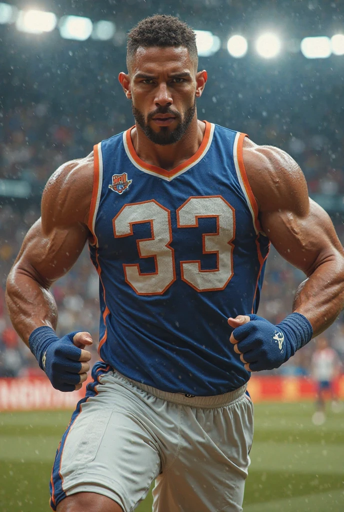 (Highly detailed 8K wallpaper), asian man, muscle worship, fold your arms, On the playground, baseball uniform, high detail, very short hair, skin head, Circular cut, very large and strong body, bulging muscles, muscular, very large pectoral muscles. Very sexy abs, legs are muscular, Toned figure, brightens oily skin, muscular, Tank top, T-shirt, long shot, wide shot