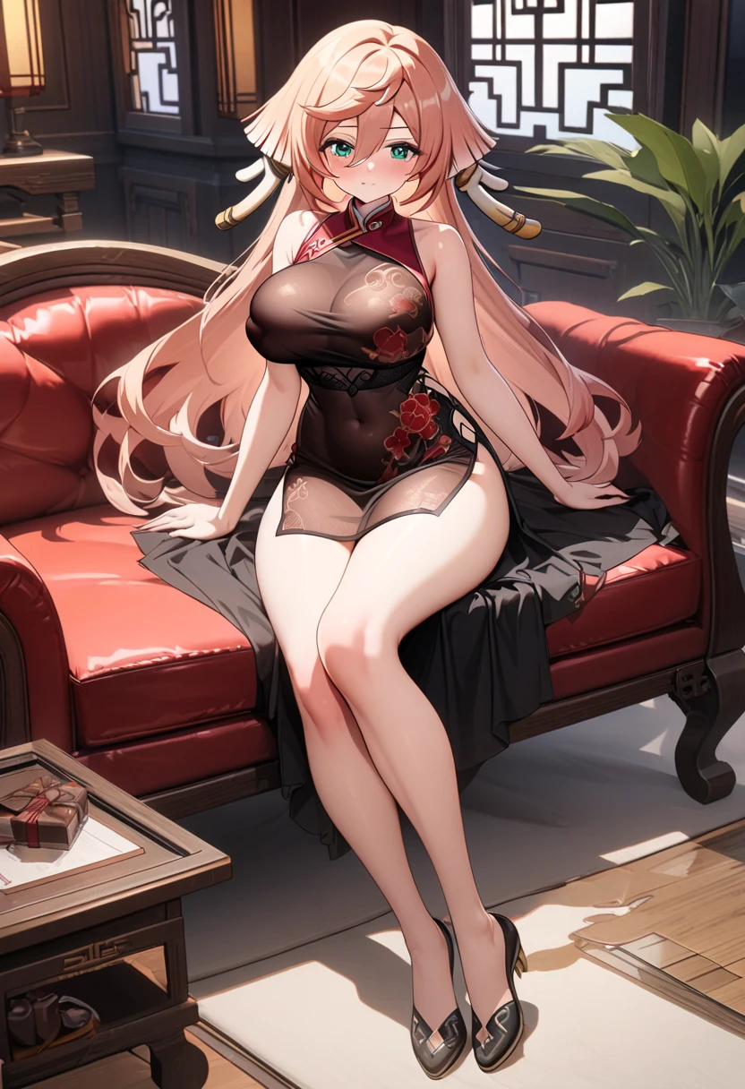 ((midynight, best qualtiy, 8K, tmasterpiece :1.3)), full bodyesbian, long leges, Sharp focus :1.2, A beautiful woman with a perfect figure :1.4, Slender abs :1.1, (, gigantic cleavage breasts :1.2), (nighttime scene, the roof:1.3)), Highly Detailed Face and Skin Textur, Fine Eye, 二重まぶた,(best qualtiy)Meticulous Gao Yagui lace gold skinny cheongsam girl,(Background with:Exquisite bar、Alcohol from different countries、Bartender),Sit on the floor of the bar,spread their legs,Wear a golden skinny cheongsam,Paired with noble lace,Excitation,cleanness,Bare chest,Protruding lower abdominal muscles,Reveal tight panties,And for《Super》Add a cinematic touch to your scene,(((Super big breasts:K cup))),((Blonde curls,Pick dyeing、Colorful)),Tied with a high ponytail,Film lighting completes the overall atmosphere。