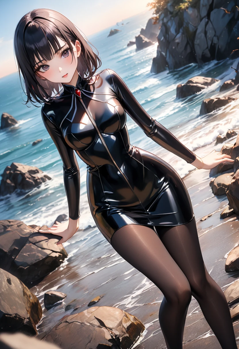 Korean woman, short hair, realistic, sexy body, beautiful waist, perfect anatomy, desirable, beauty, bright face, wife, handsome, aunt in her 30s, member of the National Assembly, (K90 mask), water, dripping on body, walking in public, walking with strangers, glued dress, slutty dress, bodycon, sexy dress, latex dress, nsfw, short dress,