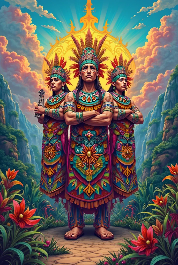 Landscape sign with the band los Aztecas de gay RP